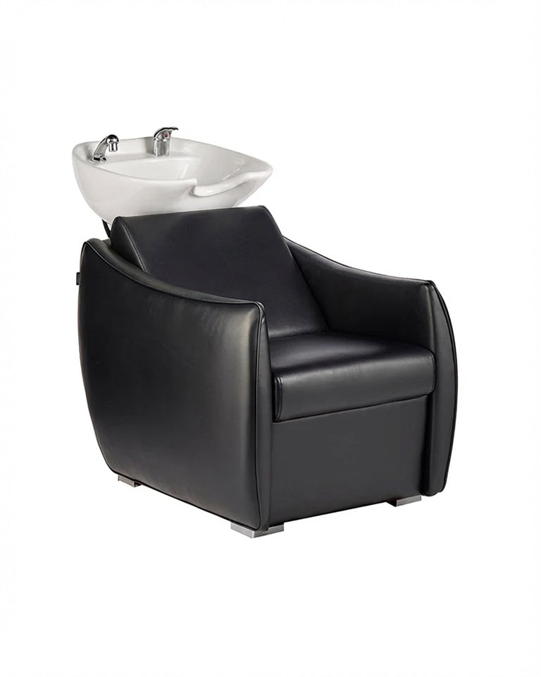 Hazel - Black washing unit - White basin